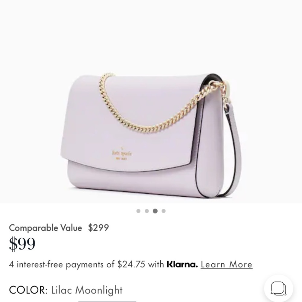Brand New pastel pink Kate spade bag